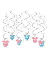 Hangdecoratie Gender Reveal 12st